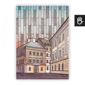 Lublin plakat poster stare miasto