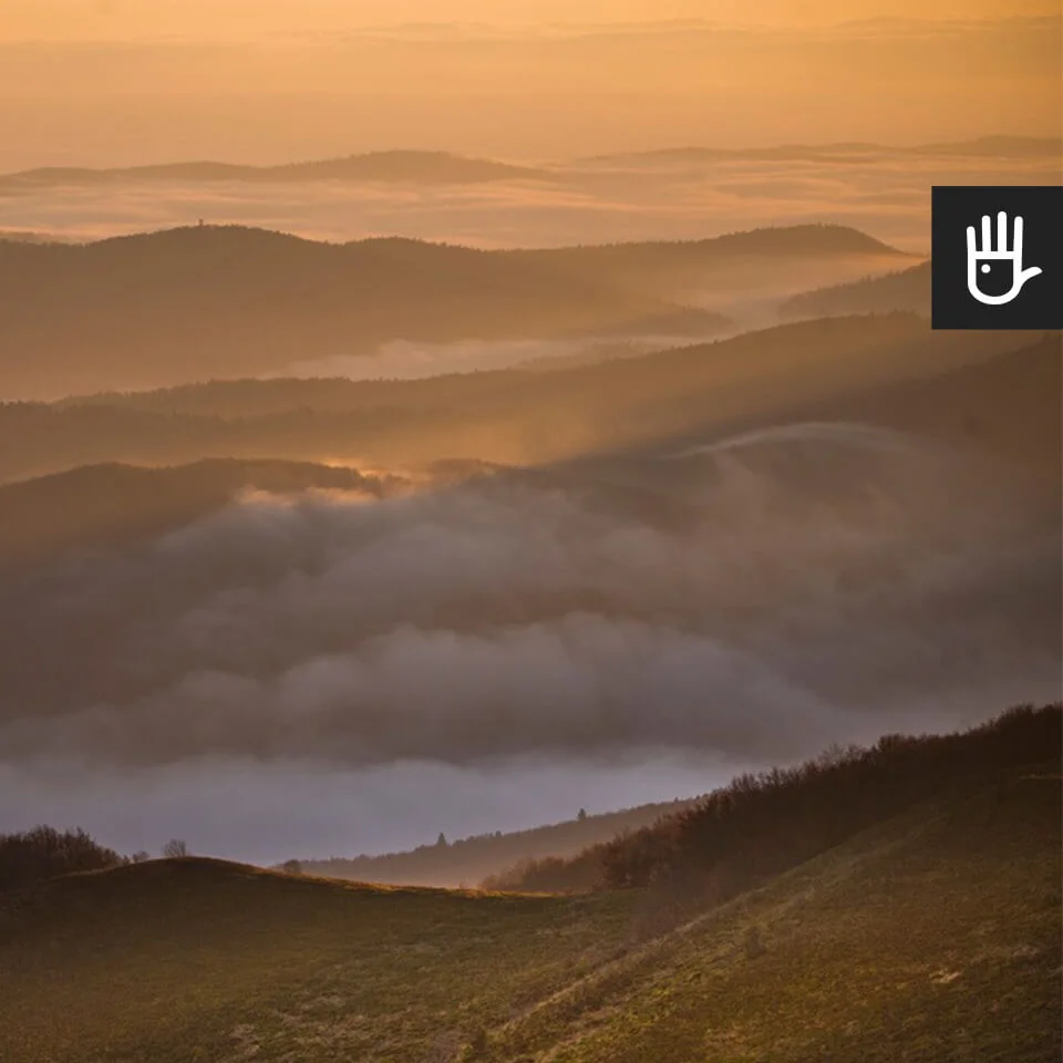 kadr fototapeta Tajemnicze Bieszczady