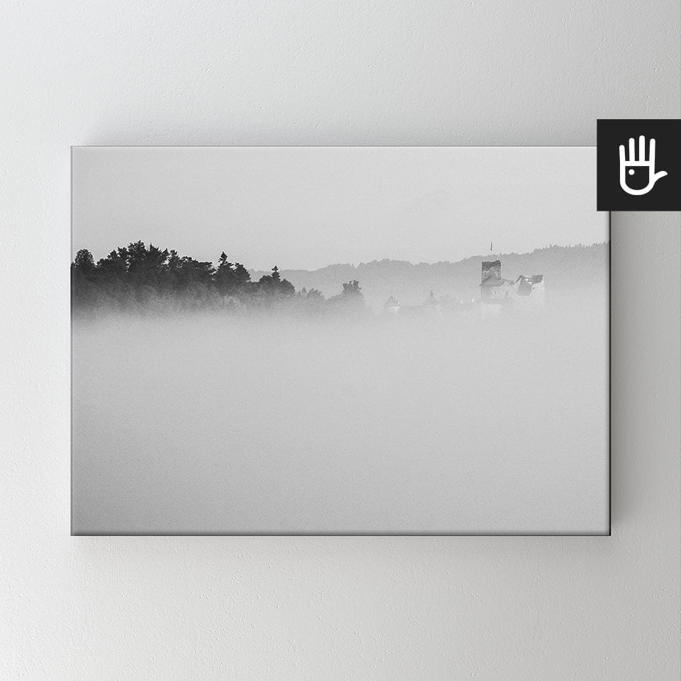 Obraz na płótnie Zamek we mgle