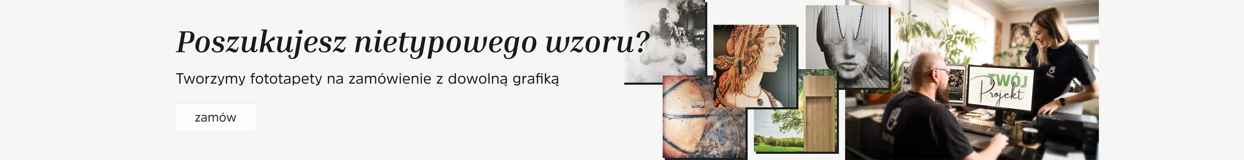 Tapety i fototapety na zamówienie na wymiar z dowolnym wzorem w Dudek Manufakturze