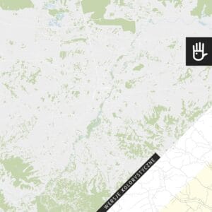 Fototapeta mapa Rzeszowa ulice z podziałem na wersje kolorystyczne