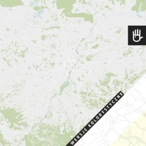fototapeta mapa rzeszowa ulice z podziałem na wersje kolorystyczne