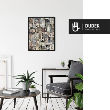 wnętrze z plakatem belle epoque 2 w kolorze retro